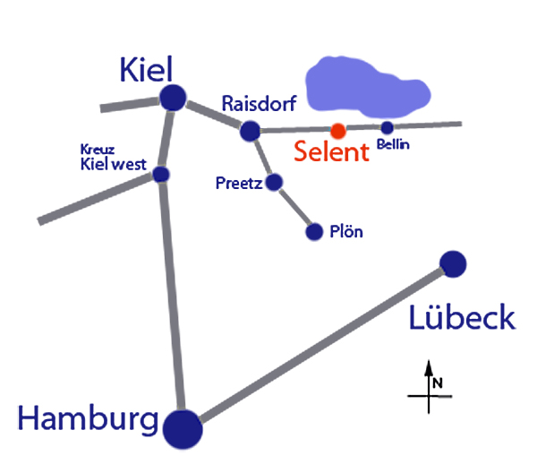 Wegbeschreibung zur Ferienwohnung in Selent